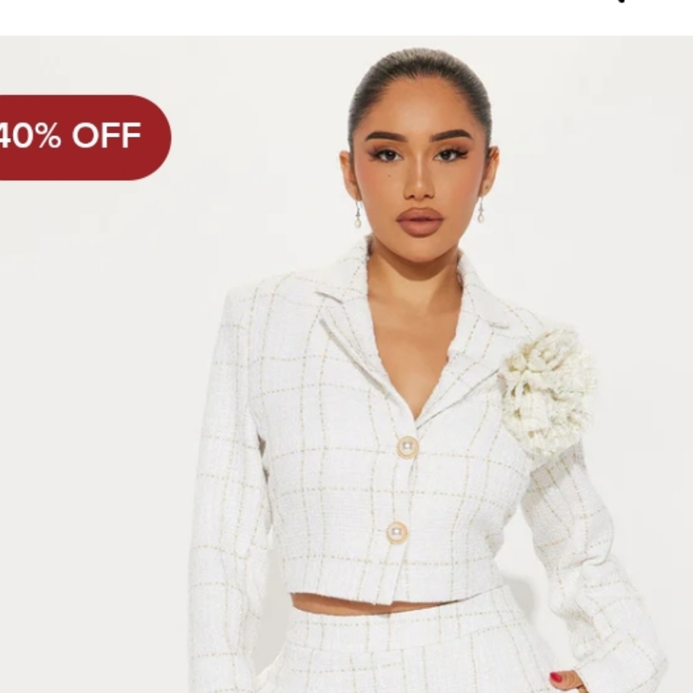 Fashion nova tweed Blazer